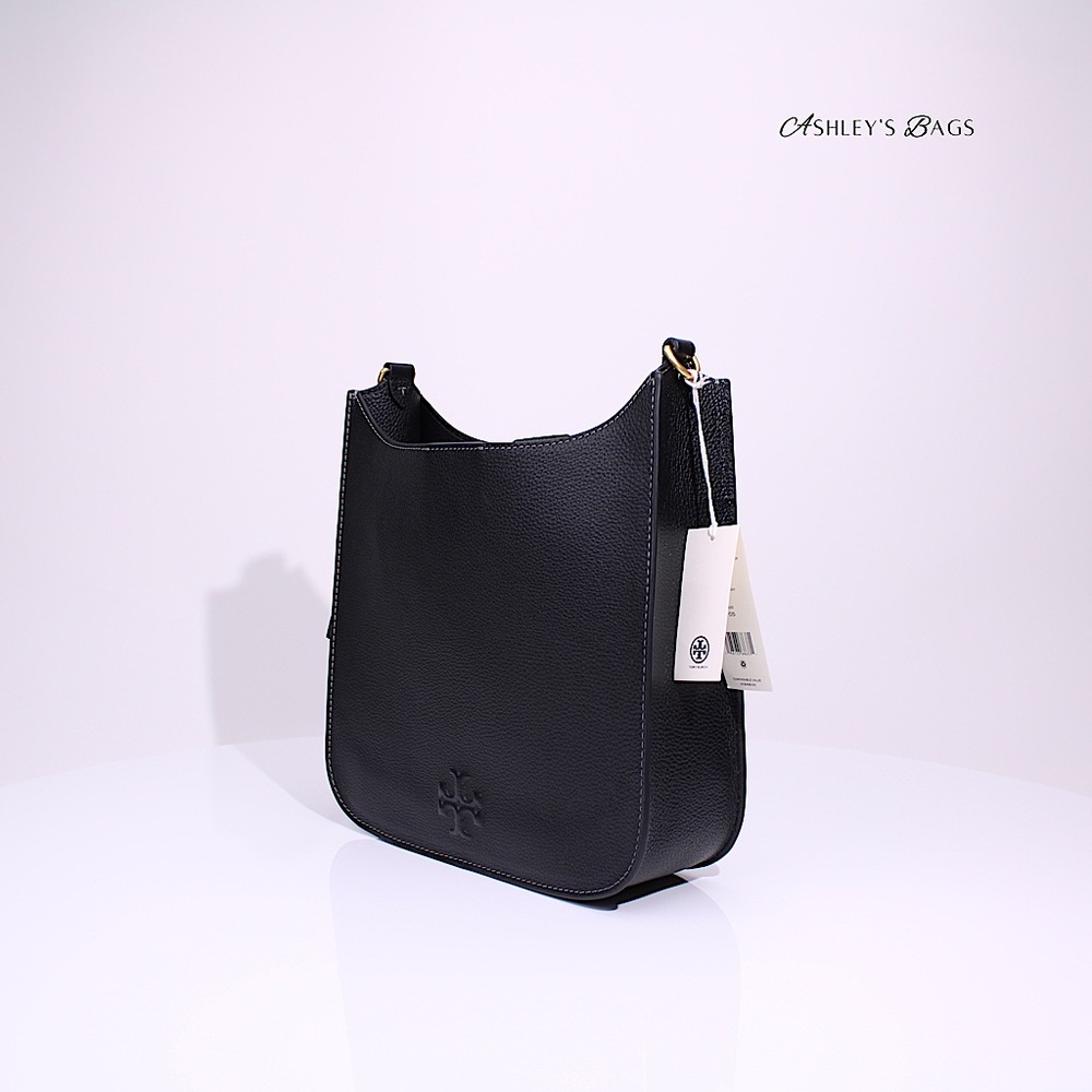 Tory Burch Thea Large Shoulder Bag In Black - Picture 4 of 13